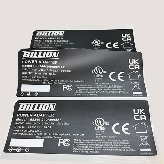 耐磨UL電池銘牌
